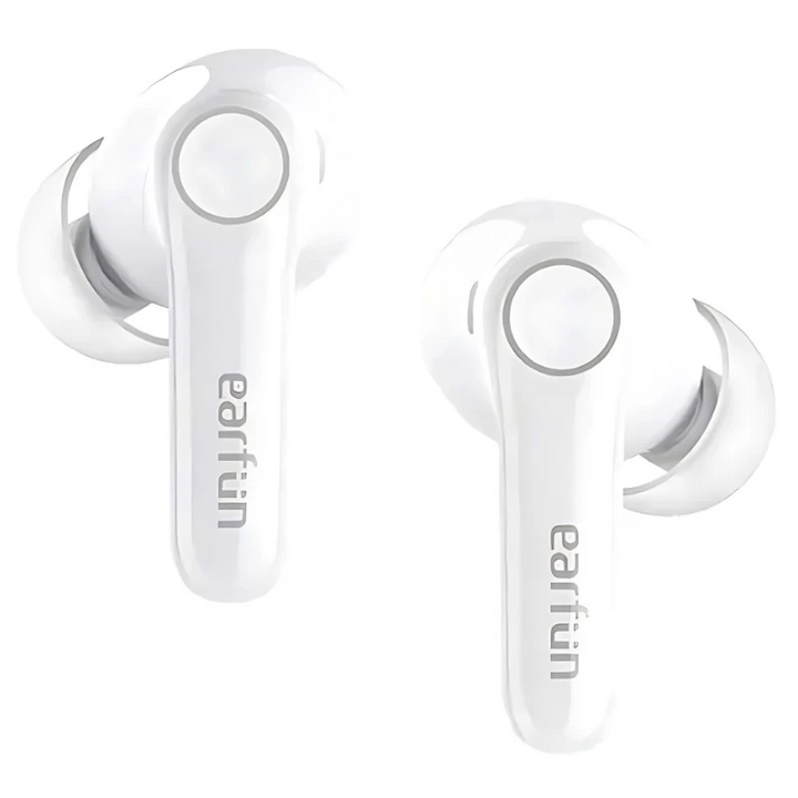 EarFun Air Pro 4 Auriculares sem fios Bluetooth com ANC QuietSmart 3.0, 52 horas, Branco Brilhante
