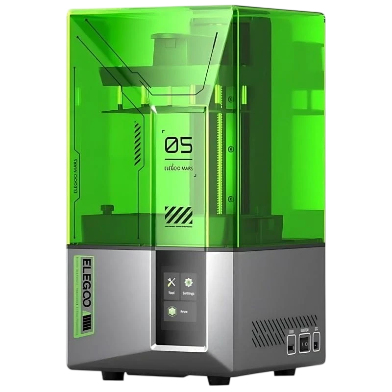 ELEGOO Mars 5 Mono LCD HD - 4K - Velocidade 77 mm/h - Tamanho de impressão 6,6 polegadas - Nivelamento automático resina