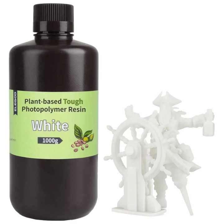 ELEGOO Resina vegetal Cor Branco para impressoras 3D de resina LCD - 1KG