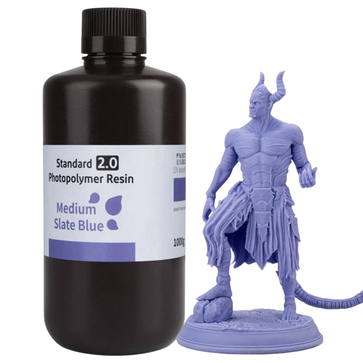 ELEGOO Resina Standard ELEGOO v2.0 Azul Ardósia Média para Impressoras 3D de Resina LCD - 1KG