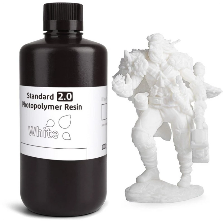 ELEGOO Resina Standard Branco v2.0 Para Impressoras 3D de Resina LCD - 1Kg