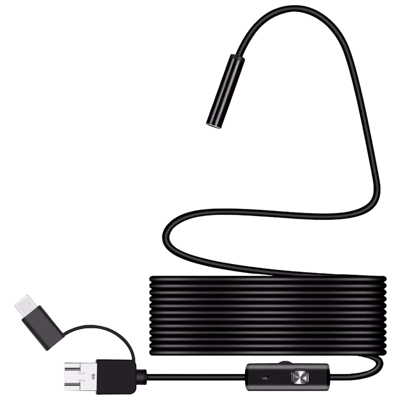 Endoscópio Digital para Smartphone 3 em 1 - 7mm/1 metro