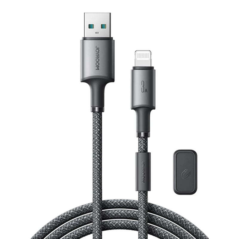 Cabo de Carregamento Rápido USB-A para Lightning Joyroom Série Unlimited S-A50  com Organizador Magnético