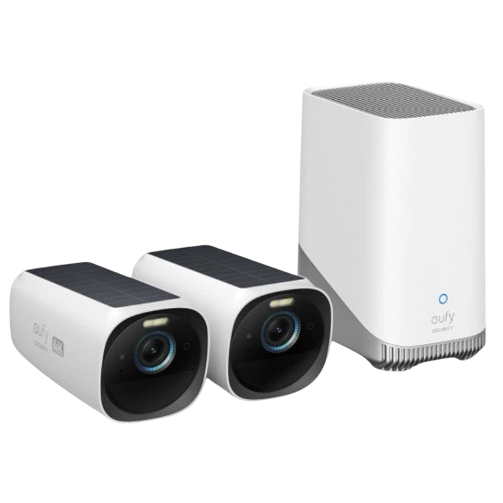 eufy Security S330 (eufyCam 3) 4K UHD Painel solar Branco / Preto