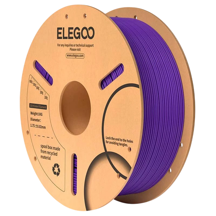 ELEGOO PLA Roxo para Impressoras 3D FDM - Filamento 1.75mm Bobina de 1kg