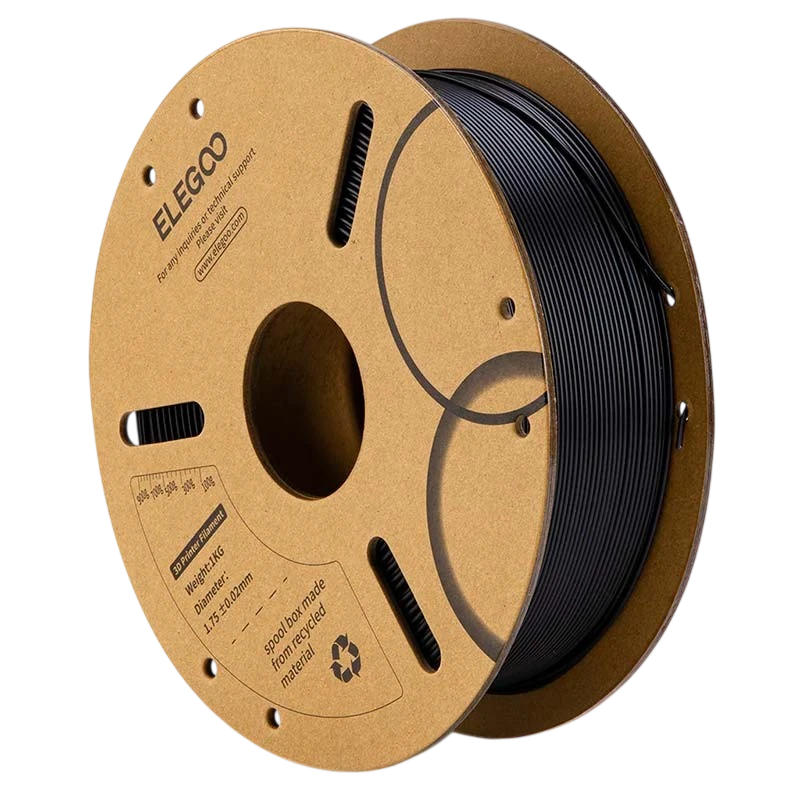 ELEGOO PLA Preto para Impressoras 3D FDM - Filamento 1.75mm Bobina de 1kg