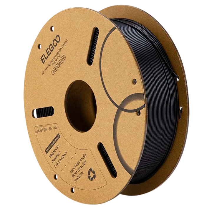 ELEGOO PLA Preto para Impressoras 3D FDM - Filamento 1.75mm Bobina de 1kg