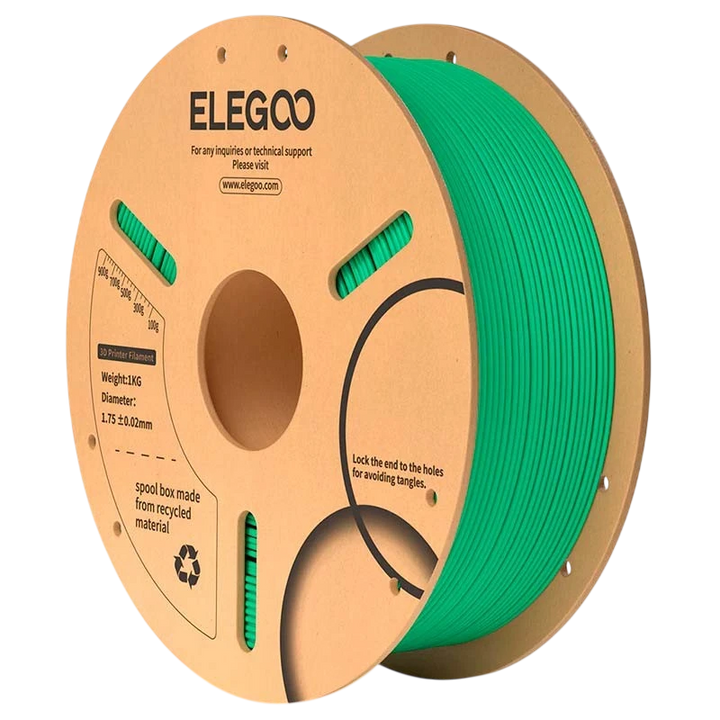 ELEGOO PLA Verde Mar para Impressoras 3D FDM - Filamento 1.75mm Bobina de 1kg