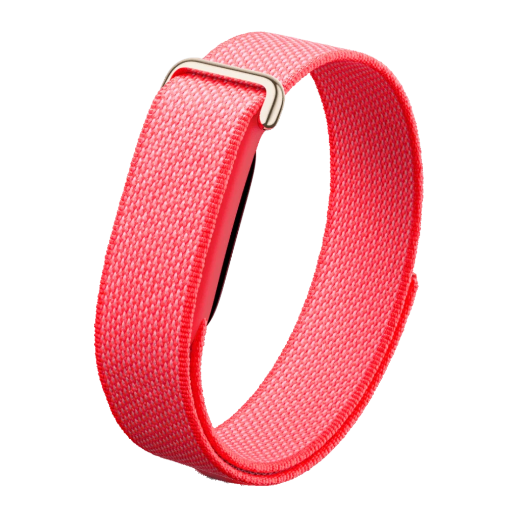 Fitbit Air Berry Vermelho Monitor Frequência Cardíaca, SpO2, Temperatura Pele Bateria 7 Dias 50m