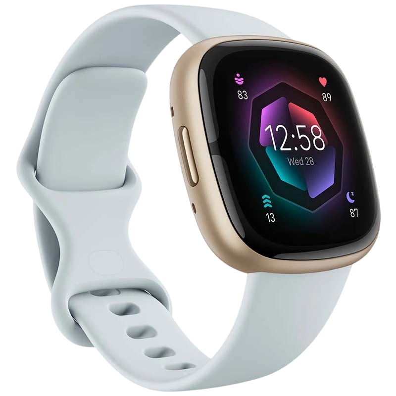 Fitbit Sense 2 Azul Neblina / Alumínio Dourado - Smartwatch