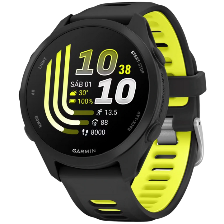 Garmin Forerunner 170 Smartwatch 1,2" AMOLED, 10 dias de autonomia, GPS, 5 ATM, Preto
