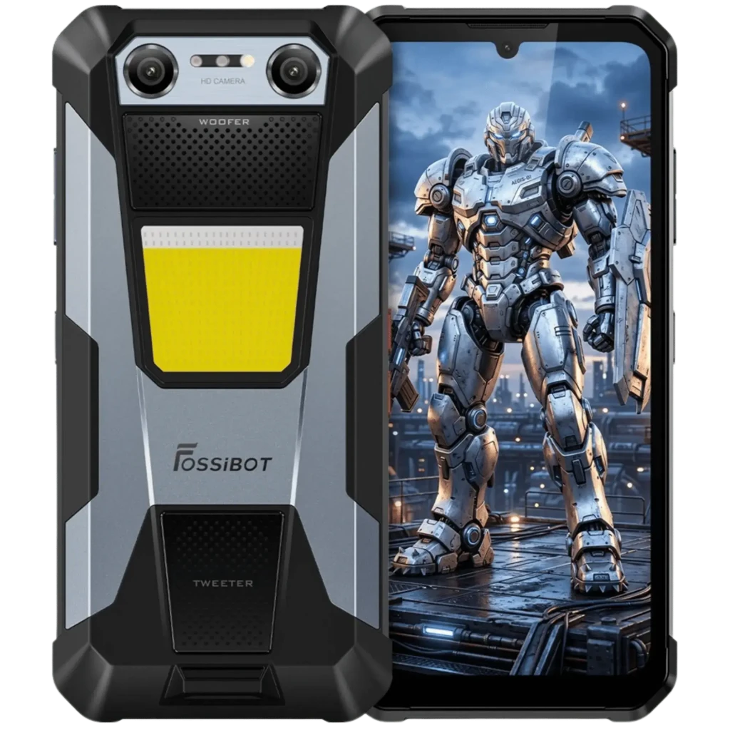 Fossibot F106 Plus 6 GB/128 GB - Smartphone reforçado com lanterna de 512 LM
