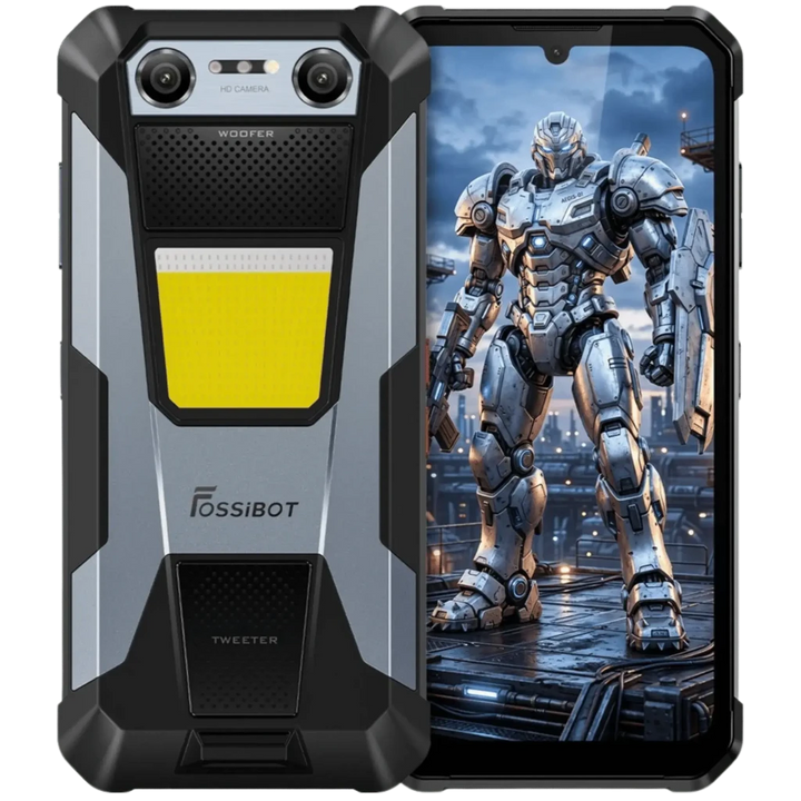 Fossibot F106 Plus 6 GB/128 GB - Smartphone reforçado com lanterna de 512 LM