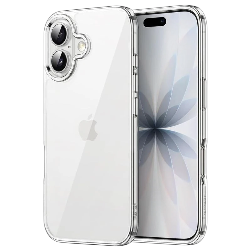 Capa protetora premium para iPhone 17 Acrílico antiamarelamento transparente