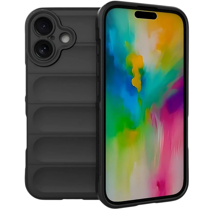 Capa de silicone Wave para iPhone 16 Preto