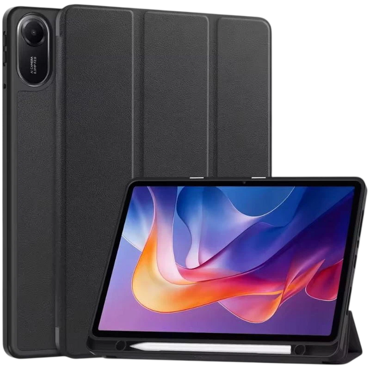 Capa inteligente Xiaomi Redmi Pad 2 com suporte Preto