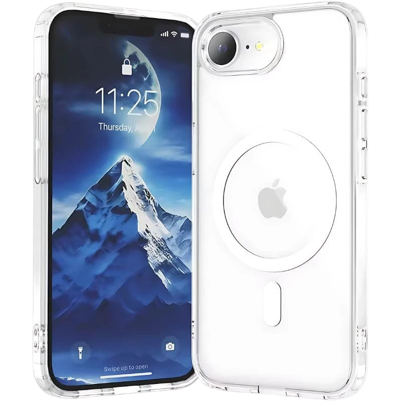 Capa Magsafe Compatível para iPhone 17e/16e 6.1" Transparente