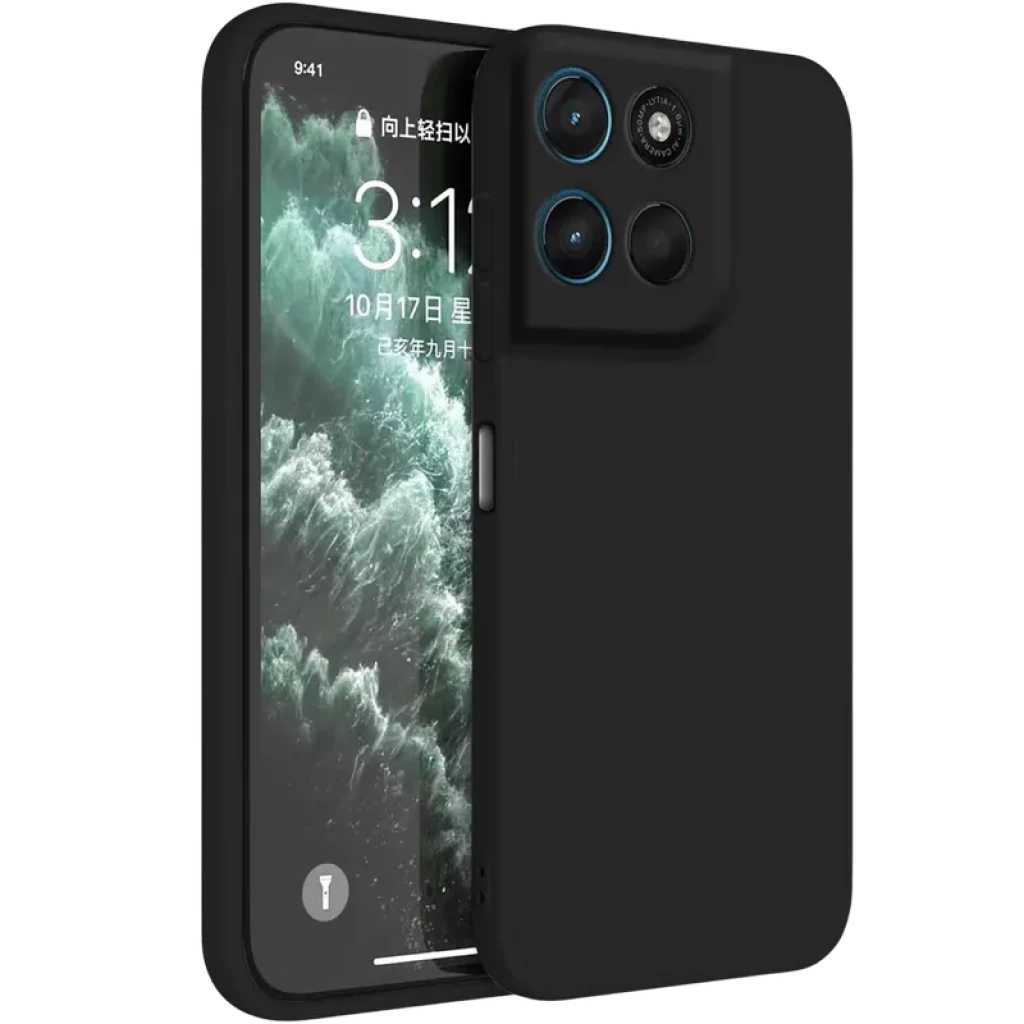 Capa Motorola G57 Power  Square Liquid Premium Preto