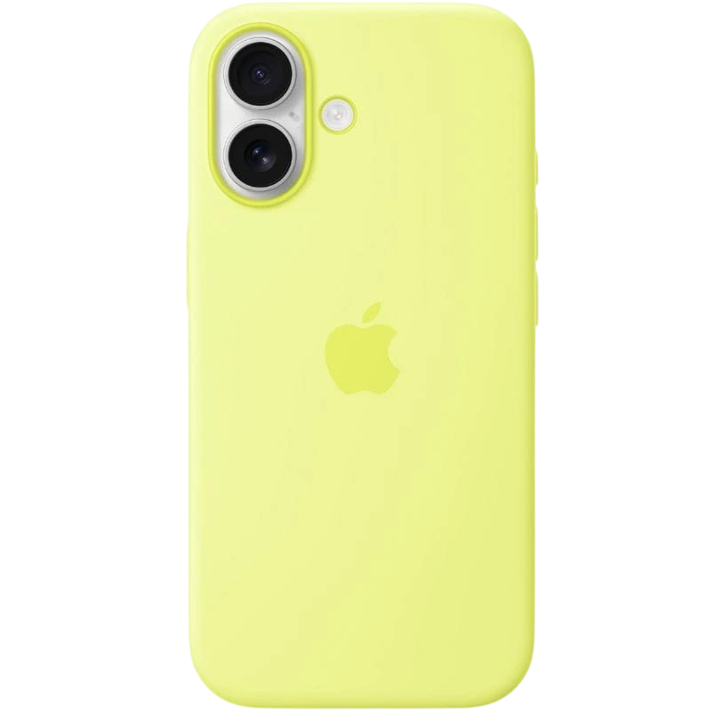 Capa de silicone com Magsafe para iPhone 17 - Amarelo Neon