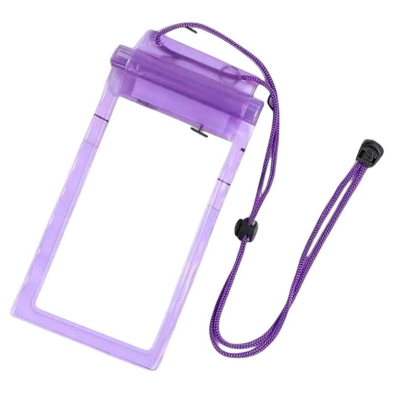 Capa para telemóvel universal suspensa, à prova de água, roxa