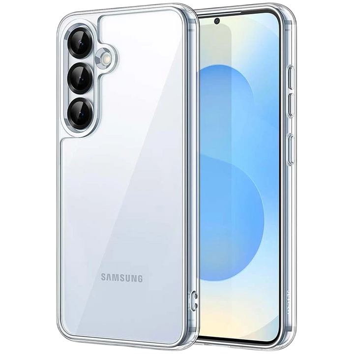 Capa Antichoques Premium para Samsung Galaxy S25 5G Acrílico Anti-Amarelo Transparente