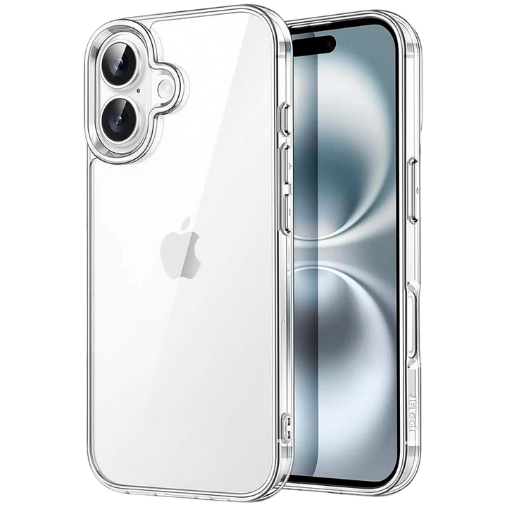 Capa Antichoques Premium para iPhone 16 6.1" Acrílico Anti-Amarelo Transparente