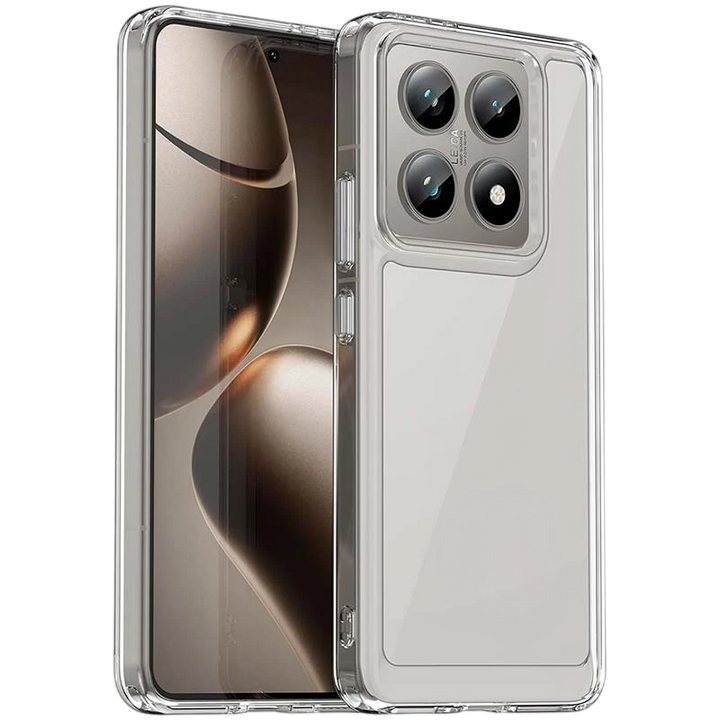 Capa Antichoques Premium para Xiaomi 14T Pro 5G Acrílico Anti-Amarelo Transparente