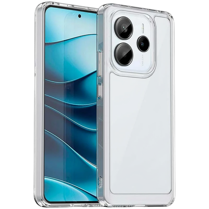 Capa Antichoques Premium para Xiaomi Redmi Note 14 5G Acrílico Anti-Amarelo Transparente