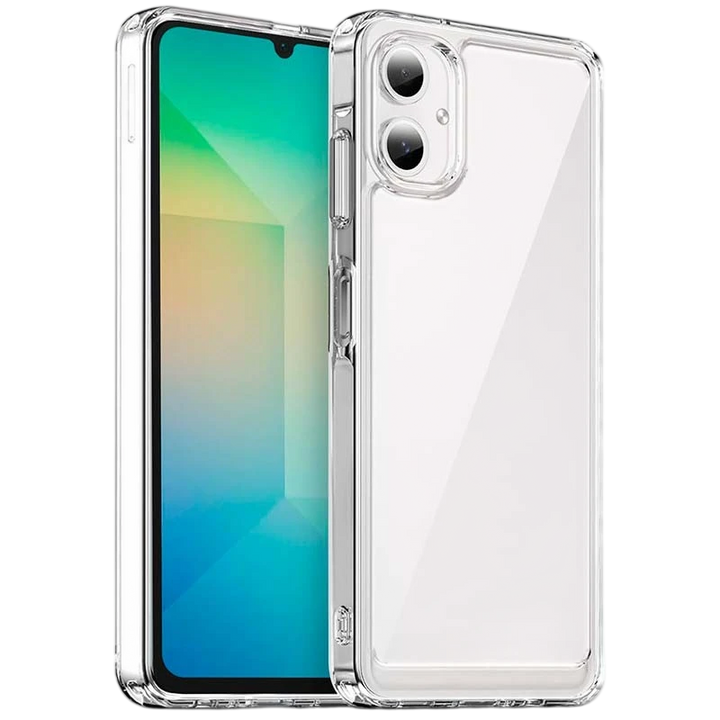 Capa Antichoques Premium para Samsung Galaxy A06 4G Acrílico Anti-Amarelo Transparente