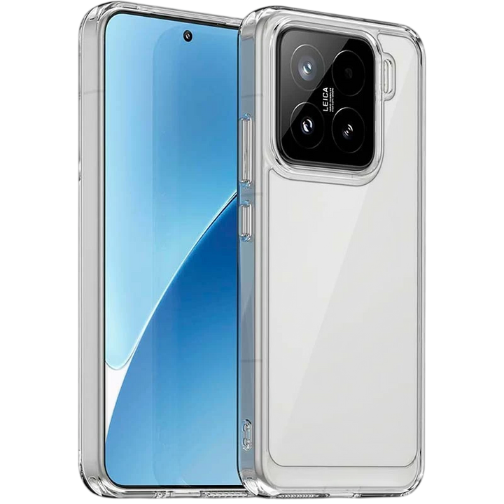 Capa Antichoques Premium para Xiaomi 15 5G Acrílico Anti-Amarelo Transparente