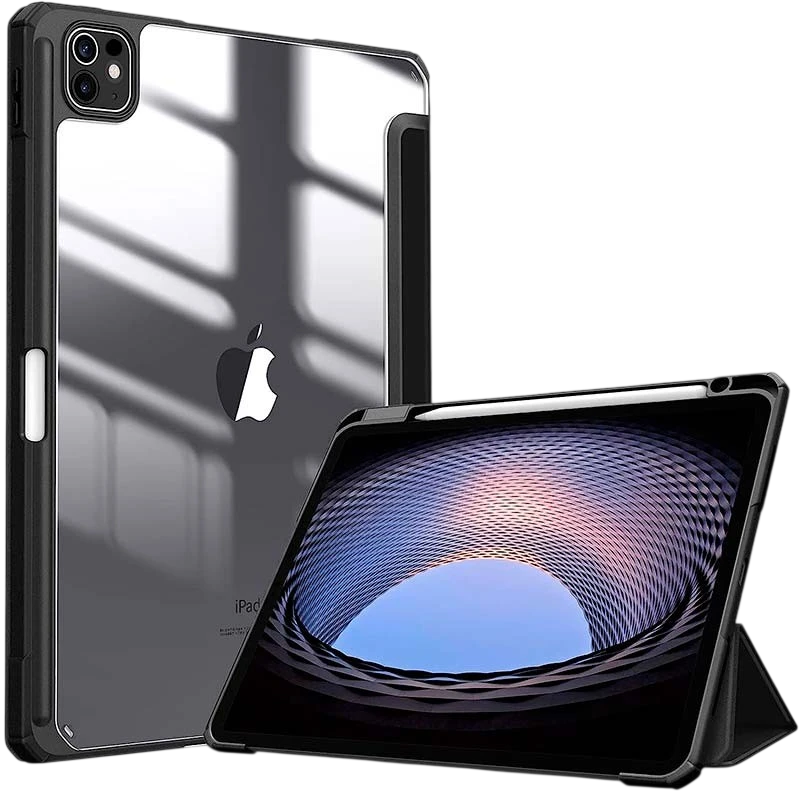 Capa Crystal Apple iPad Pro 2024 13 Compatível Preto