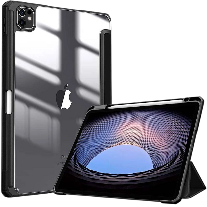 Capa Crystal Apple iPad Pro 2024 13 Compatível Preto