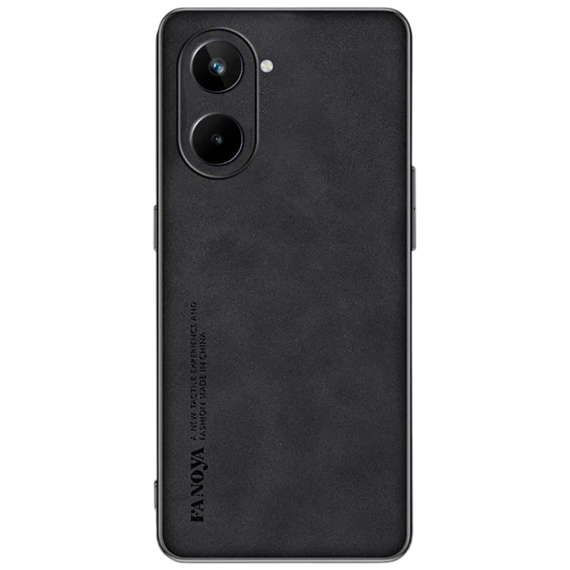 Capa de couro PU Realme 10 Preto