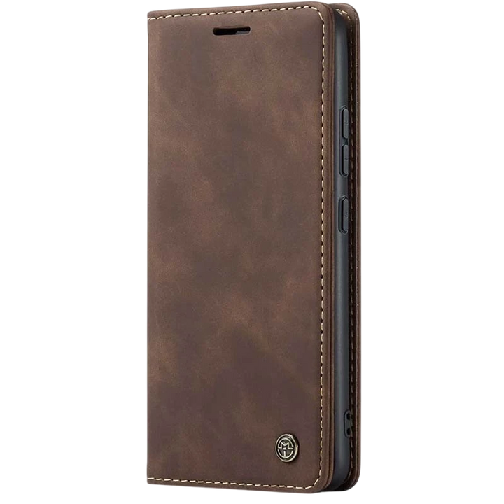 Capa livro Magnetic Wallet Xiaomi Redmi Note 13 Pro+ 5G Castanho Oscuro