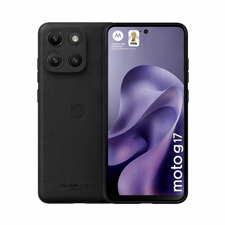 Capa Motorola G17 Square Liquid Premium Preto
