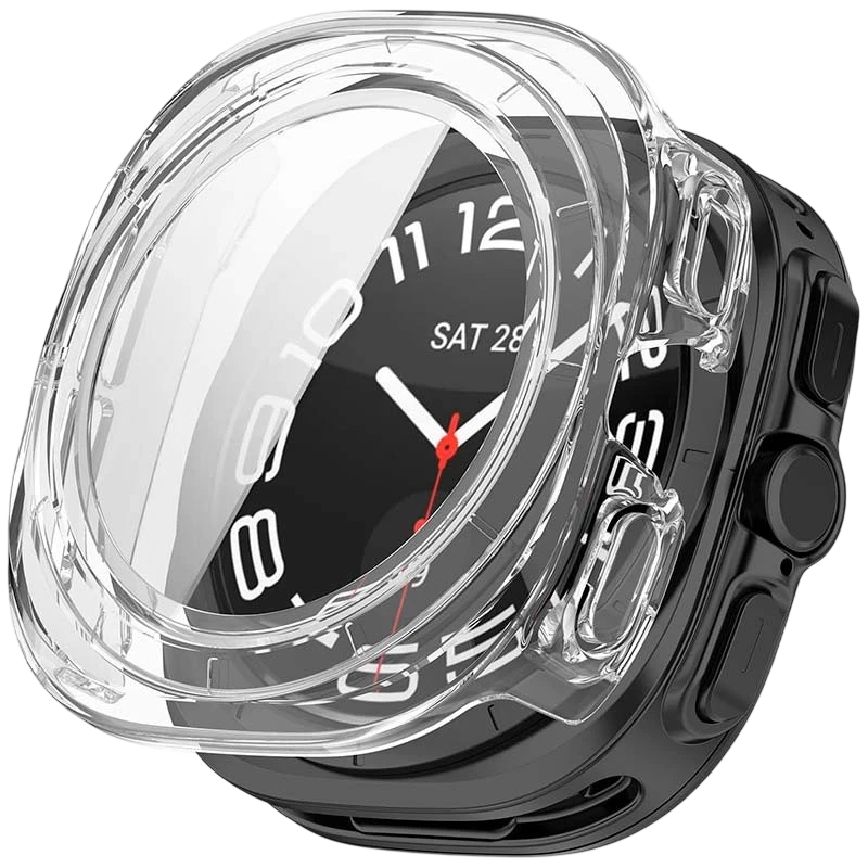 Capa PC + Vidro Temperado Samsung Galaxy Watch Ultra 47mm Transparente