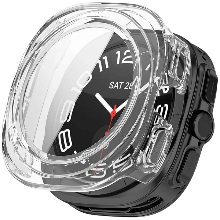 Capa PC + Vidro Temperado Samsung Galaxy Watch Ultra 47mm Transparente