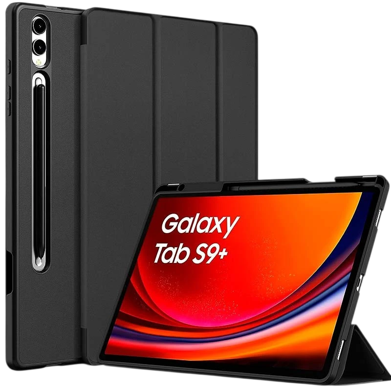 Capa Samsung Galaxy Tab S9+/S10+ Compatível Preto