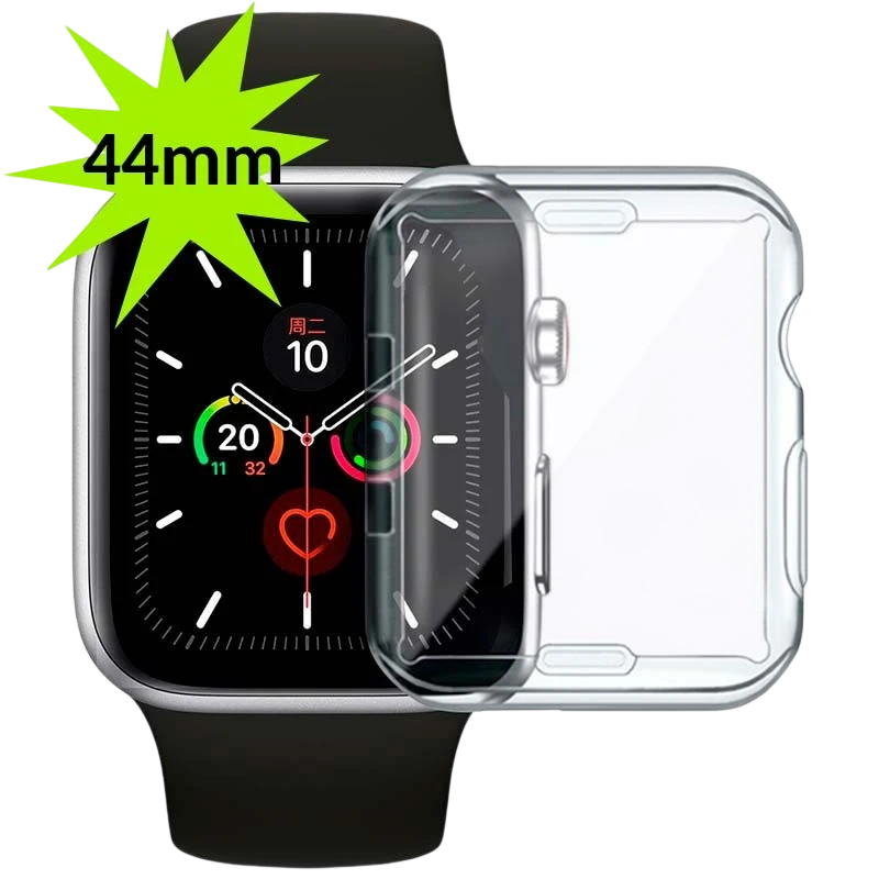 Capa de silicone Apple Watch 44mm - Compatível com Apple Watch 4/5/6/SE