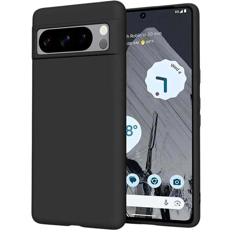 Capa de silicone Google Pixel 8 Pro Preto