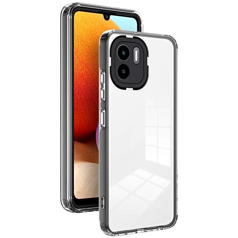 Capa de silicone Xiaomi Redmi A1 / Redmi A2 com Bumper Preto