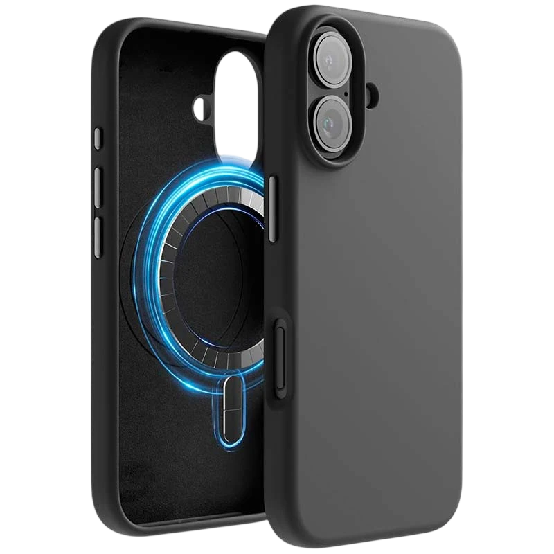 Capa Macia Magsafe Compatível iPhone 16 6.1" Preto