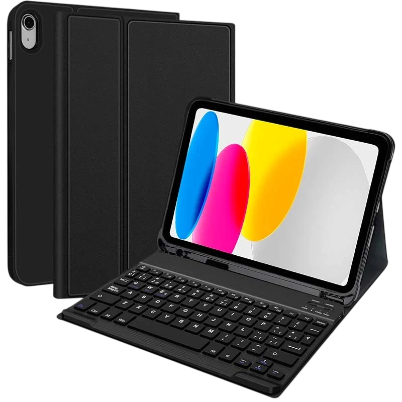 Capa com Teclado Apple iPad Pro 11 (2018), iPad Air 6/5/4 Generación (2024,2022,2020), iPad 10.9 (2022)