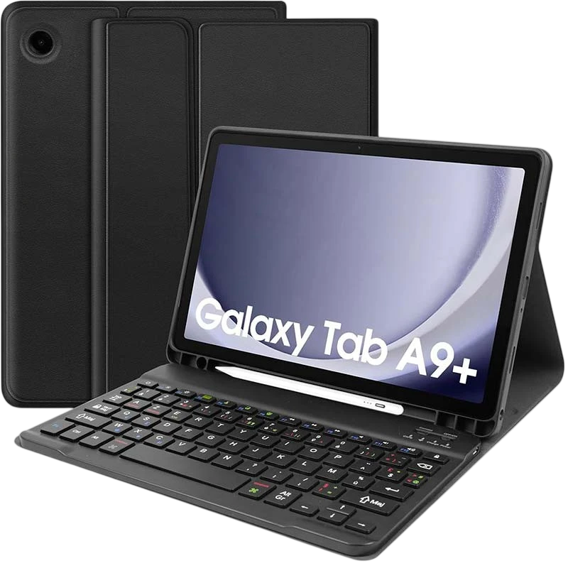 Funda con Teclado Samsung Galaxy Tab A9+ (Inglés)