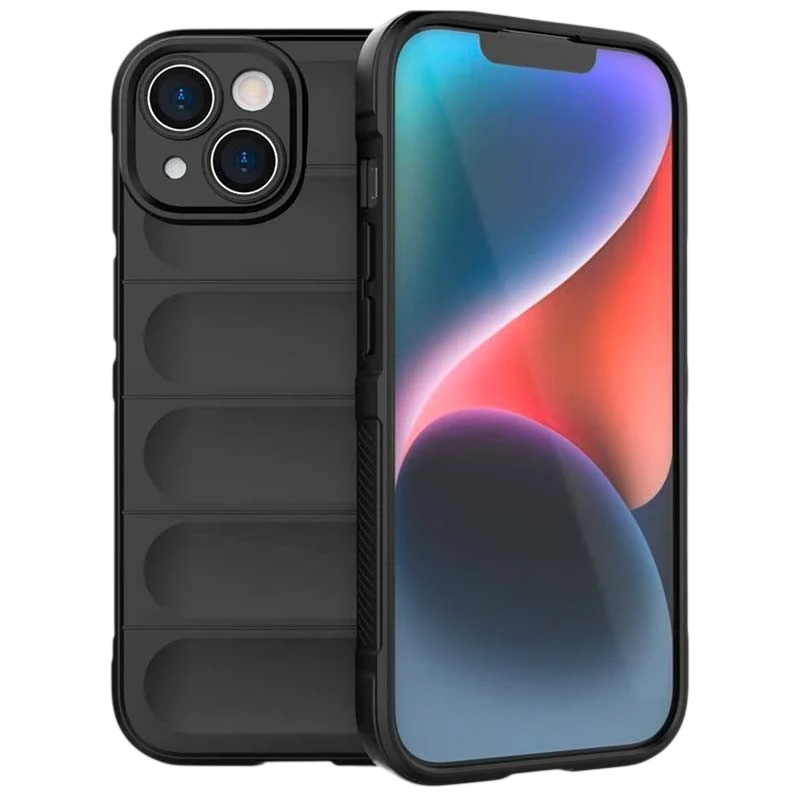 Capa de silicone Wave iPhone 15 Preto