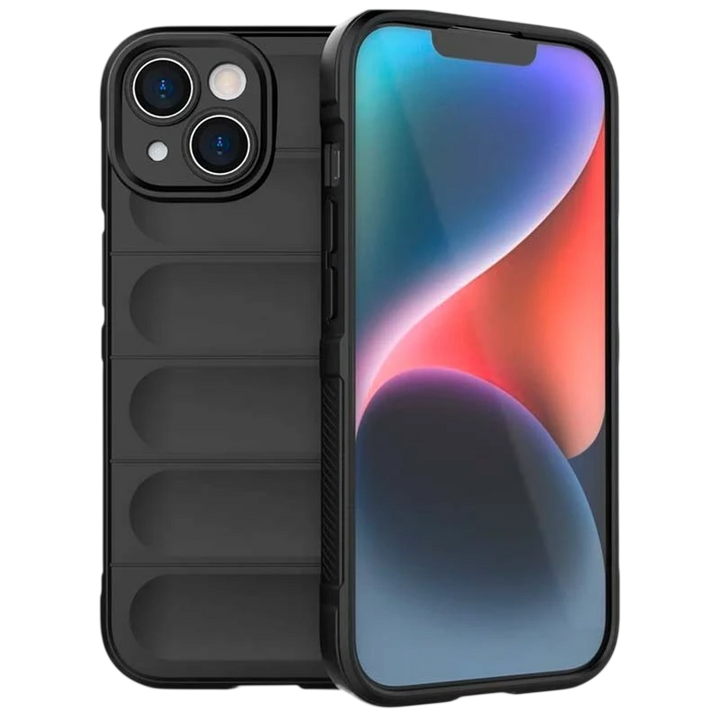 Capa de silicone Wave iPhone 15 Preto