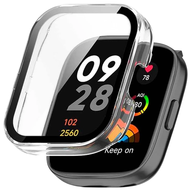 Capa PC + Vidro Temperado Xiaomi Redmi Watch 3 Transparente