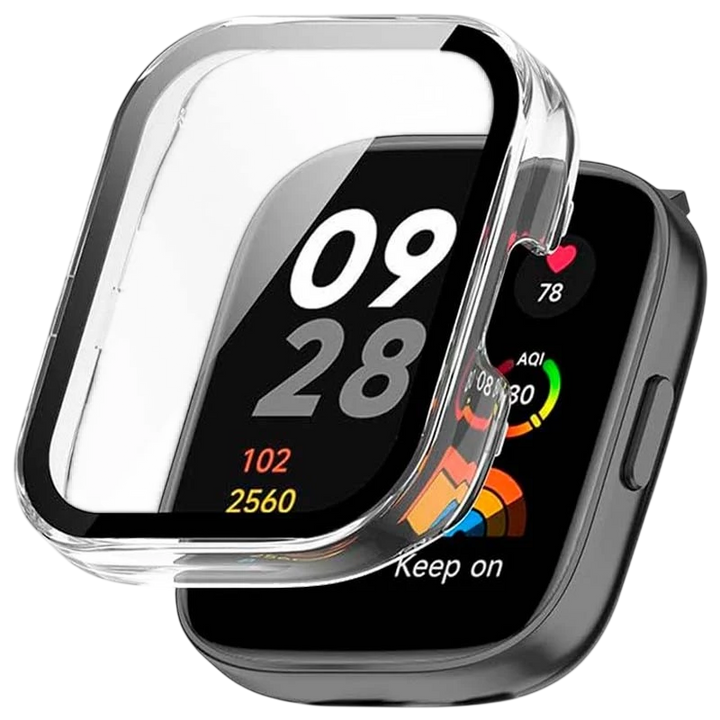 Capa PC + Vidro Temperado Xiaomi Redmi Watch 3 Transparente