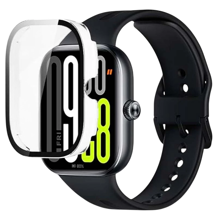 Capa PC + Vidro Temperado Xiaomi Redmi Watch 5/Redmi Watch 6 Transparente