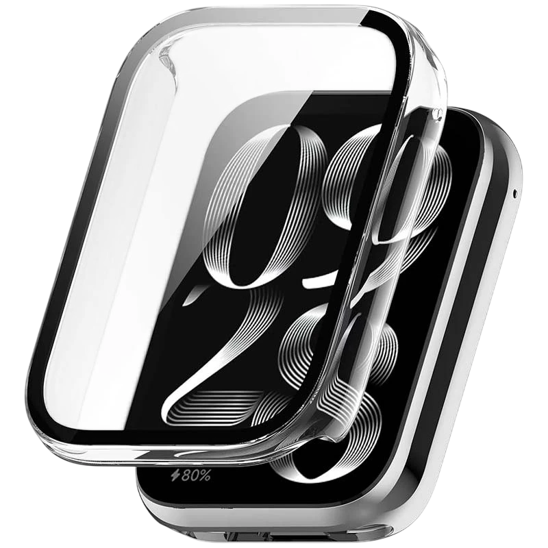 Capa PC + Vidro Temperado Xiaomi Mi Smart Band 8 Pro Transparente